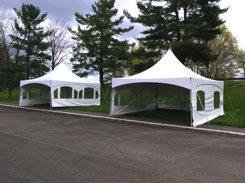 Tent Rental with Walls for Commercial Event