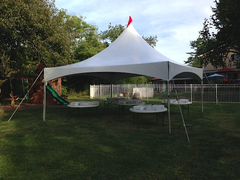 Small Tent Rental with Tables and Chairs
