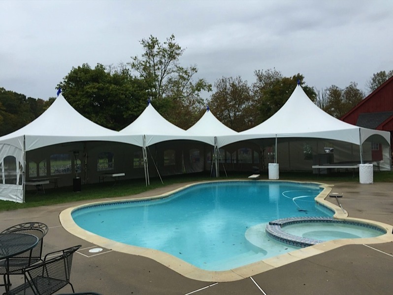 Rental Tent Over Pool