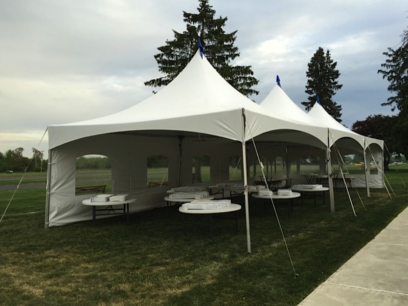 Rental Tent with Walls and Windows